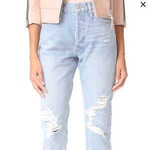 Agolde ripped boyfriend jeans